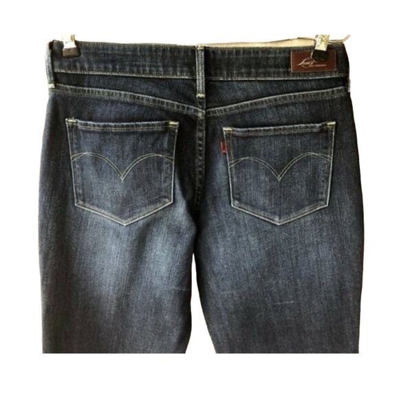 Levi’s Women's Bold Curve Bootcut Jeans 29x30 Dark Wash Denim Mid-Rise - Picture 4 of 5